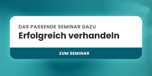 Best Akademie Banner mit dem Text: Das passende Seminar dazu – Erfolgreich verhandeln