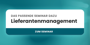 Best Akademie Banner mit dem Text: Das passende Seminar dazu – Lieferantenmanagement