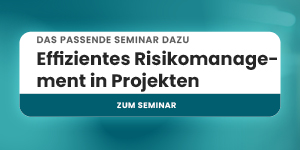 Best Akademie Banner mit dem Text: Das passende Seminar dazu – Effizientes Risikomanagement in Projekten